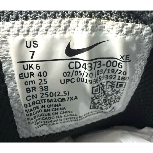 Nike React Vision D/ms/x Black & White Shoes Sneakers Mens Size 7 - Picture 11 of 11